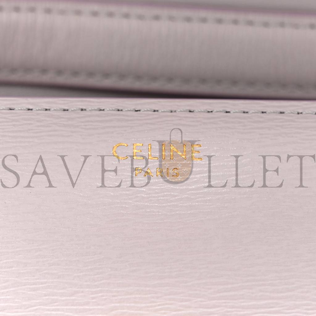 CELINE LIEGE CALFSKIN TEEN CLASSIC BOX FLAP BAG LAVENDER GREY (18*15*6cm) CELINE LIEGE CALFSKIN TEEN CLASSIC BOX FLAP BAG LAVENDER GREY (18*15*6cm)