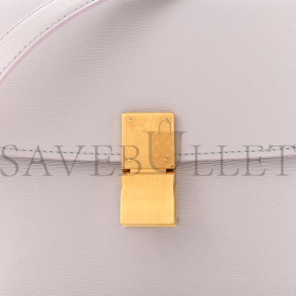 CELINE LIEGE CALFSKIN TEEN CLASSIC BOX FLAP BAG LAVENDER GREY (18*15*6cm) CELINE LIEGE CALFSKIN TEEN CLASSIC BOX FLAP BAG LAVENDER GREY (18*15*6cm)