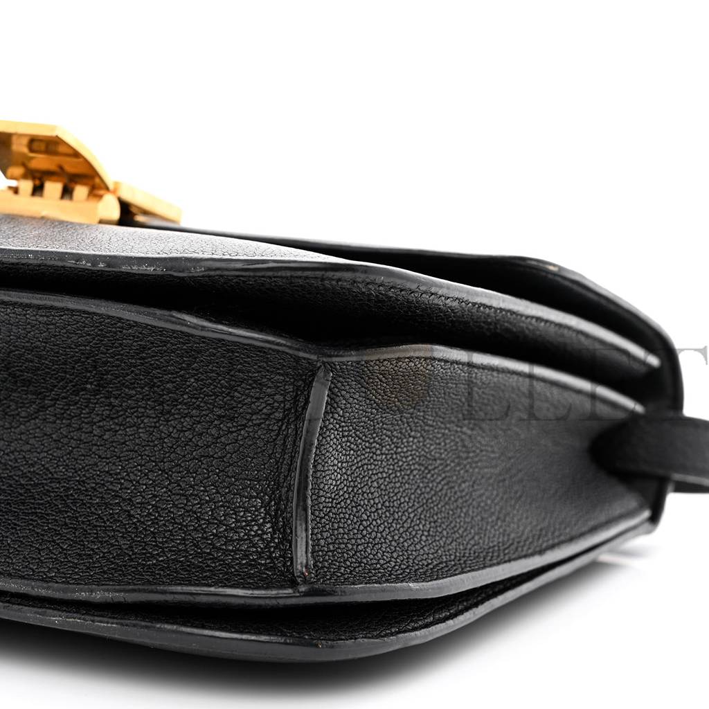 CELINE LIEGE CALFSKIN MEDIUM CLASSIC BOX FLAP BAG BLACK (24*18*7cm) CELINE LIEGE CALFSKIN MEDIUM CLASSIC BOX FLAP BAG BLACK (24*18*7cm)