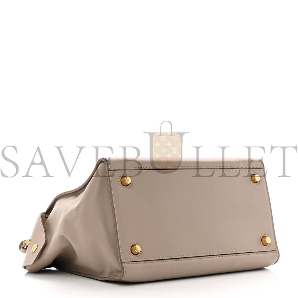 CELINE SMOOTH CALFSKIN SMALL RING BAG LIGHT TAUPE (30*26*17cm) CELINE SMOOTH CALFSKIN SMALL RING BAG LIGHT TAUPE (30*26*17cm)