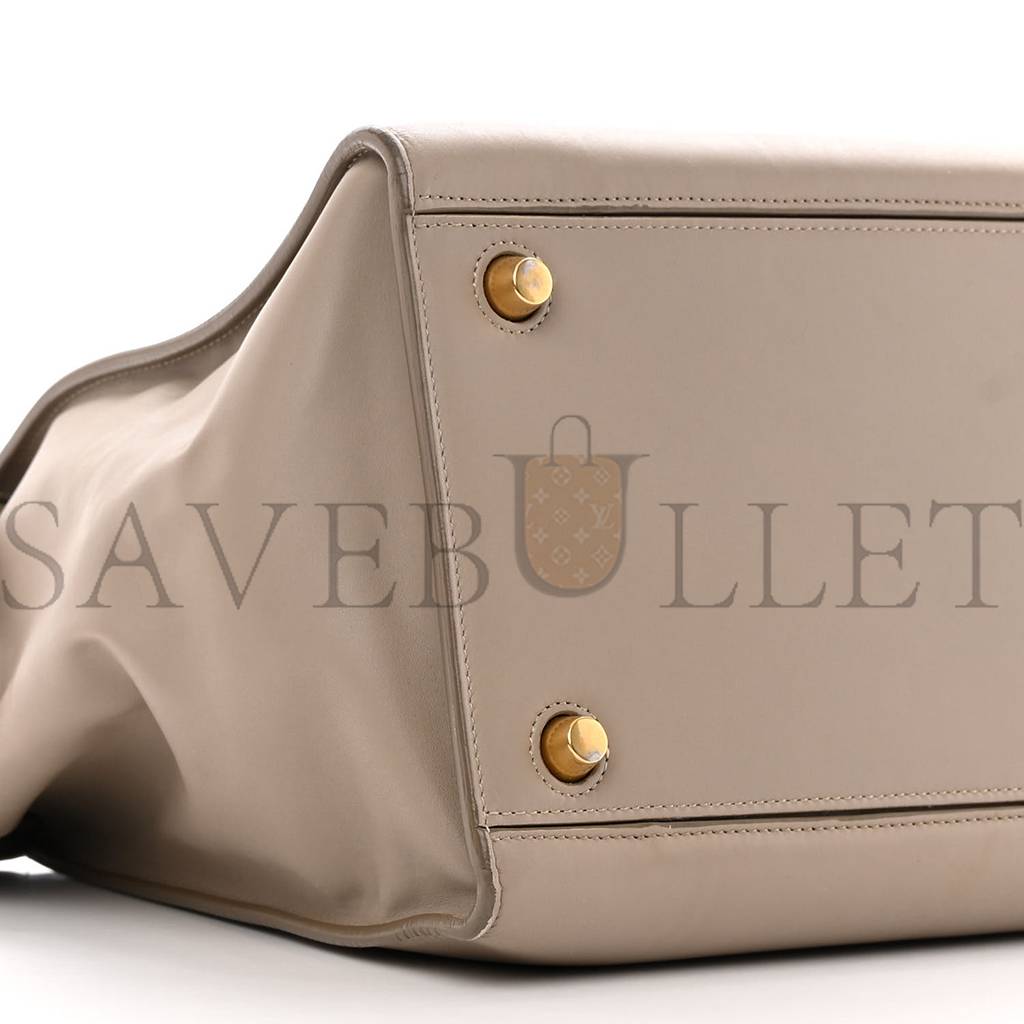 CELINE SMOOTH CALFSKIN SMALL RING BAG LIGHT TAUPE (30*26*17cm) CELINE SMOOTH CALFSKIN SMALL RING BAG LIGHT TAUPE (30*26*17cm)