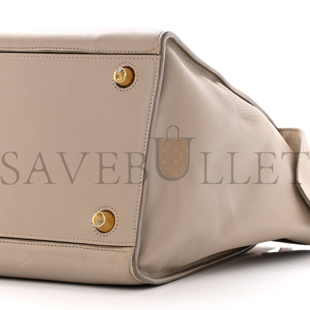 CELINE SMOOTH CALFSKIN SMALL RING BAG LIGHT TAUPE (30*26*17cm) CELINE SMOOTH CALFSKIN SMALL RING BAG LIGHT TAUPE (30*26*17cm)
