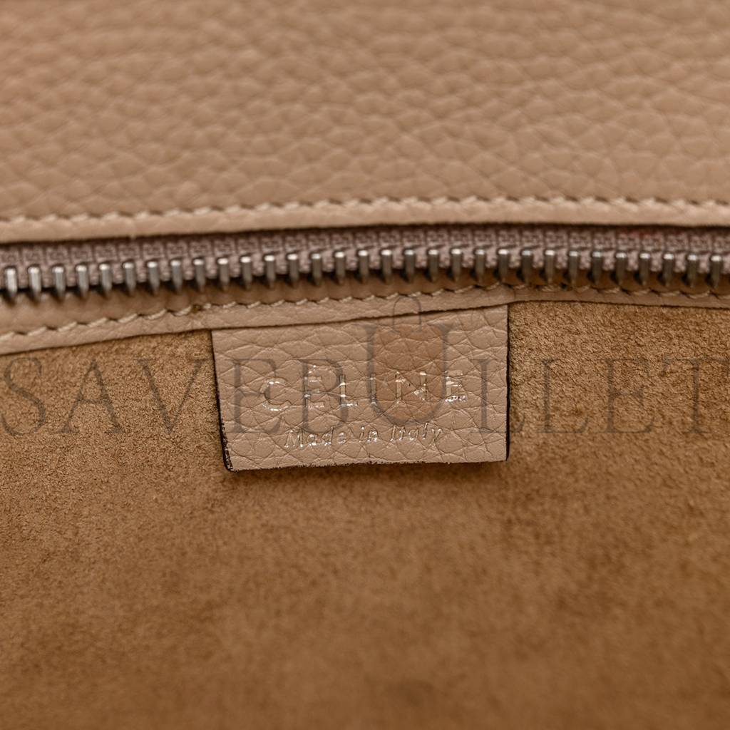 CELINE DRUMMED CALFSKIN NANO LUGGAGE DUNE (21*20*10cm) CELINE DRUMMED CALFSKIN NANO LUGGAGE DUNE (21*20*10cm)