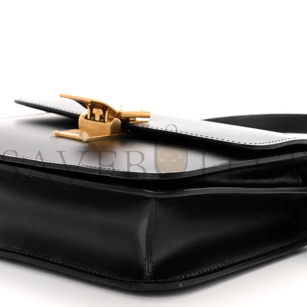 CELINE BOX CALFSKIN TEEN CLASSIC BOX FLAP BAG BLACK (18*15*6cm) CELINE BOX CALFSKIN TEEN CLASSIC BOX FLAP BAG BLACK (18*15*6cm)