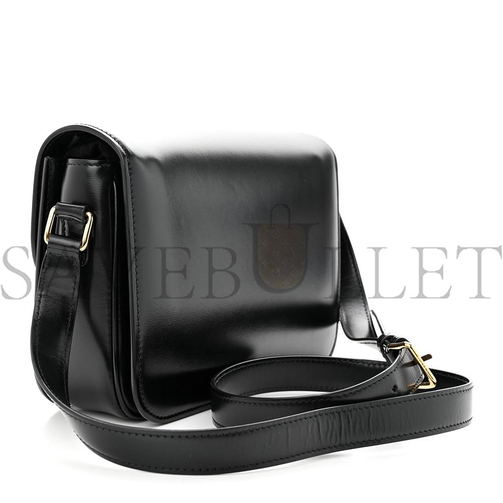 CELINE SHINY CALFSKIN MEDIUM TRIOMPHE BLACK (23*15*5cm) CELINE SHINY CALFSKIN MEDIUM TRIOMPHE BLACK (23*15*5cm)