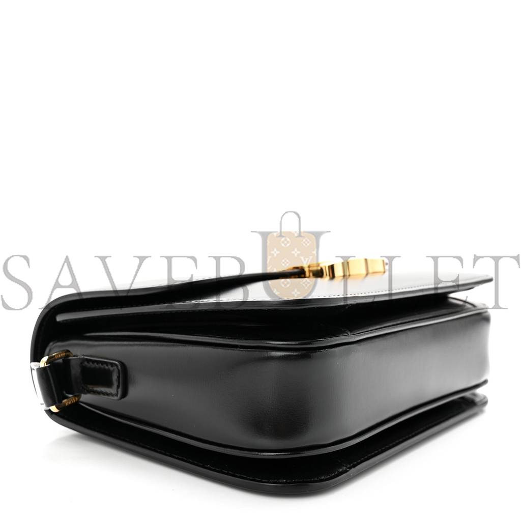 CELINE SHINY CALFSKIN MEDIUM TRIOMPHE BLACK (23*15*5cm) CELINE SHINY CALFSKIN MEDIUM TRIOMPHE BLACK (23*15*5cm)
