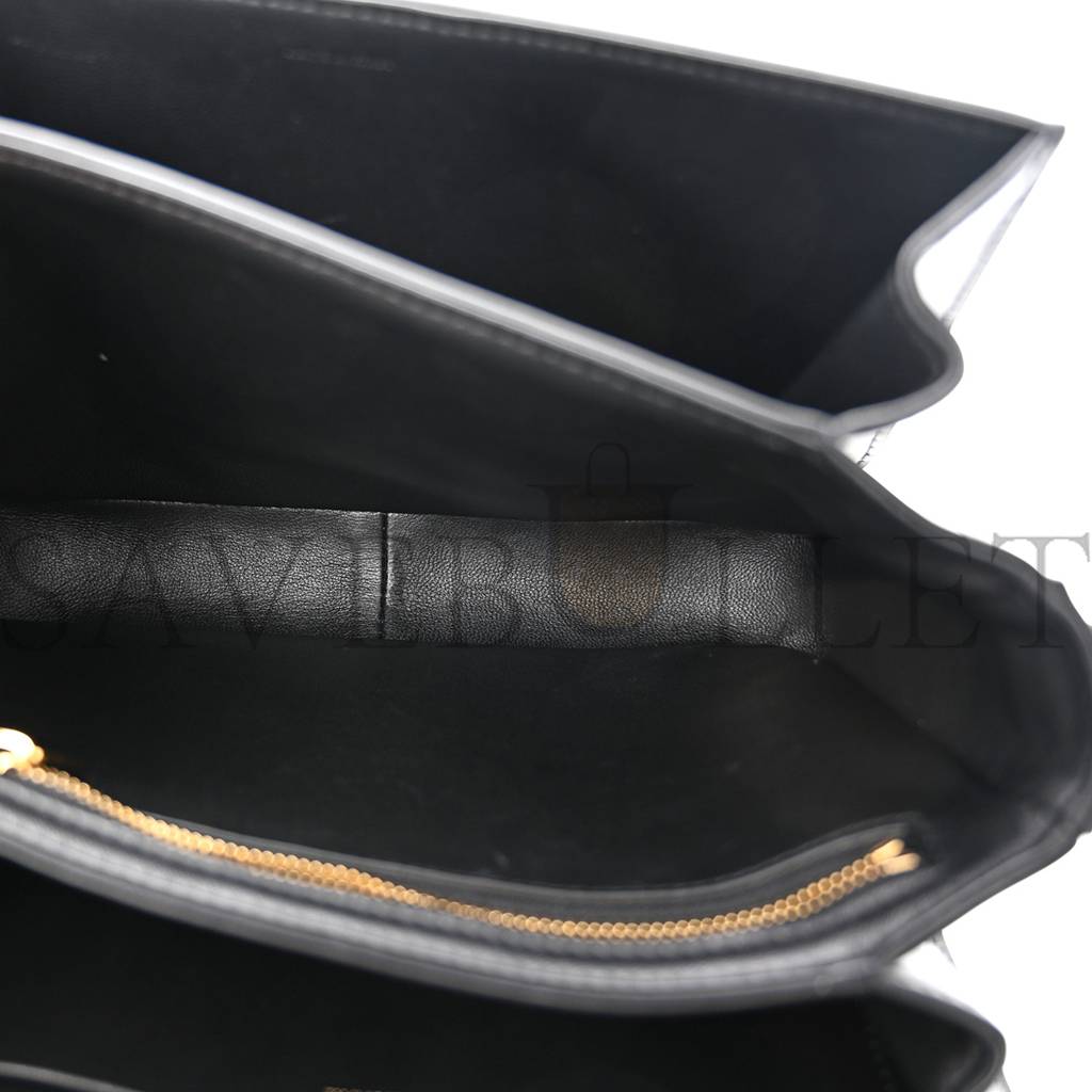 CELINE SHINY CALFSKIN MEDIUM TRIOMPHE BLACK (23*15*5cm) CELINE SHINY CALFSKIN MEDIUM TRIOMPHE BLACK (23*15*5cm)