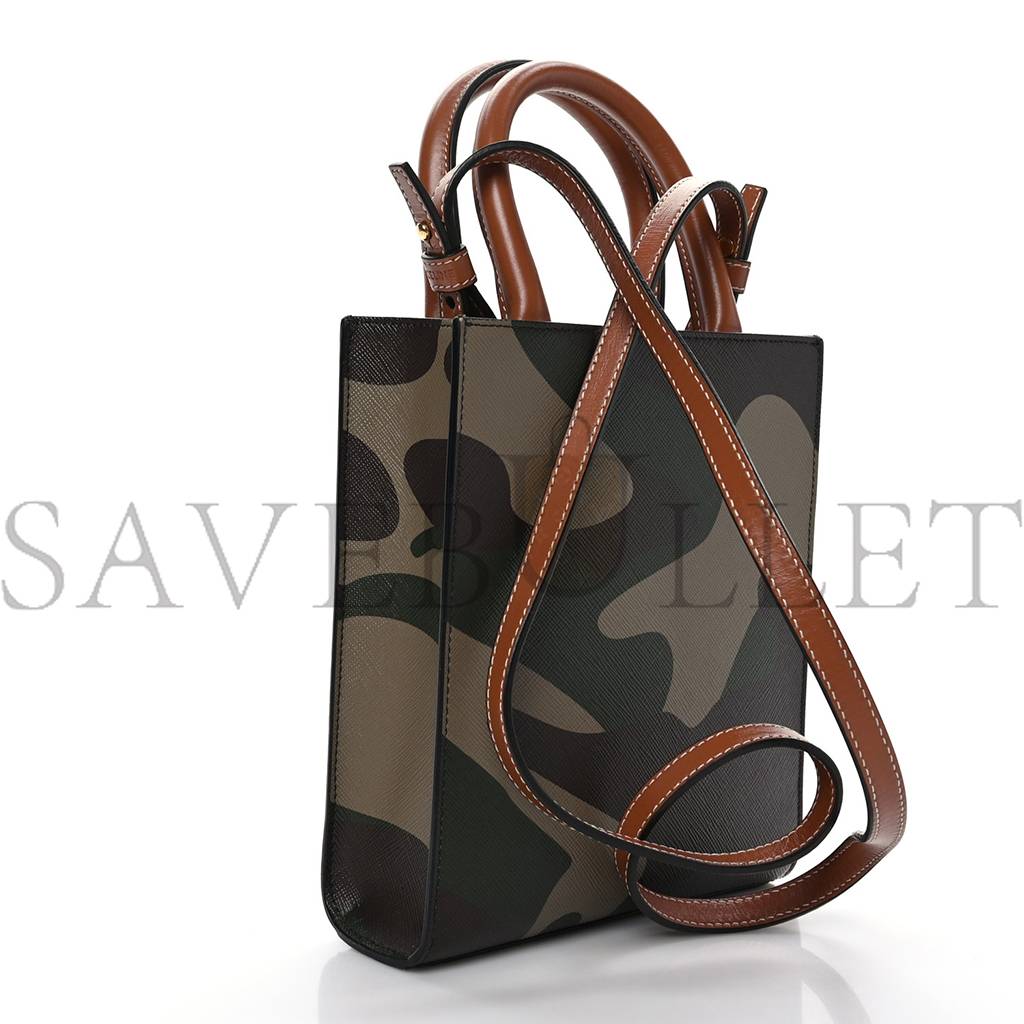CELINE CANVAS CALFSKIN MINI VERTICAL CABAS KHAKI (20*17*6cm) CELINE CANVAS CALFSKIN MINI VERTICAL CABAS KHAKI (20*17*6cm)
