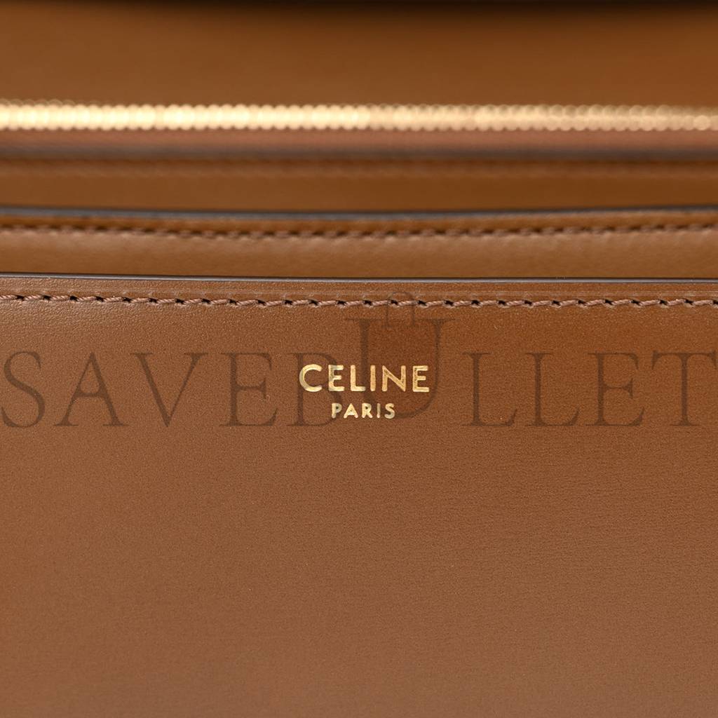 CELINE BOX CALFSKIN MEDIUM CLASSIC BOX FLAP BAG CAMEL (23*20*6cm) CELINE BOX CALFSKIN MEDIUM CLASSIC BOX FLAP BAG CAMEL (23*20*6cm)