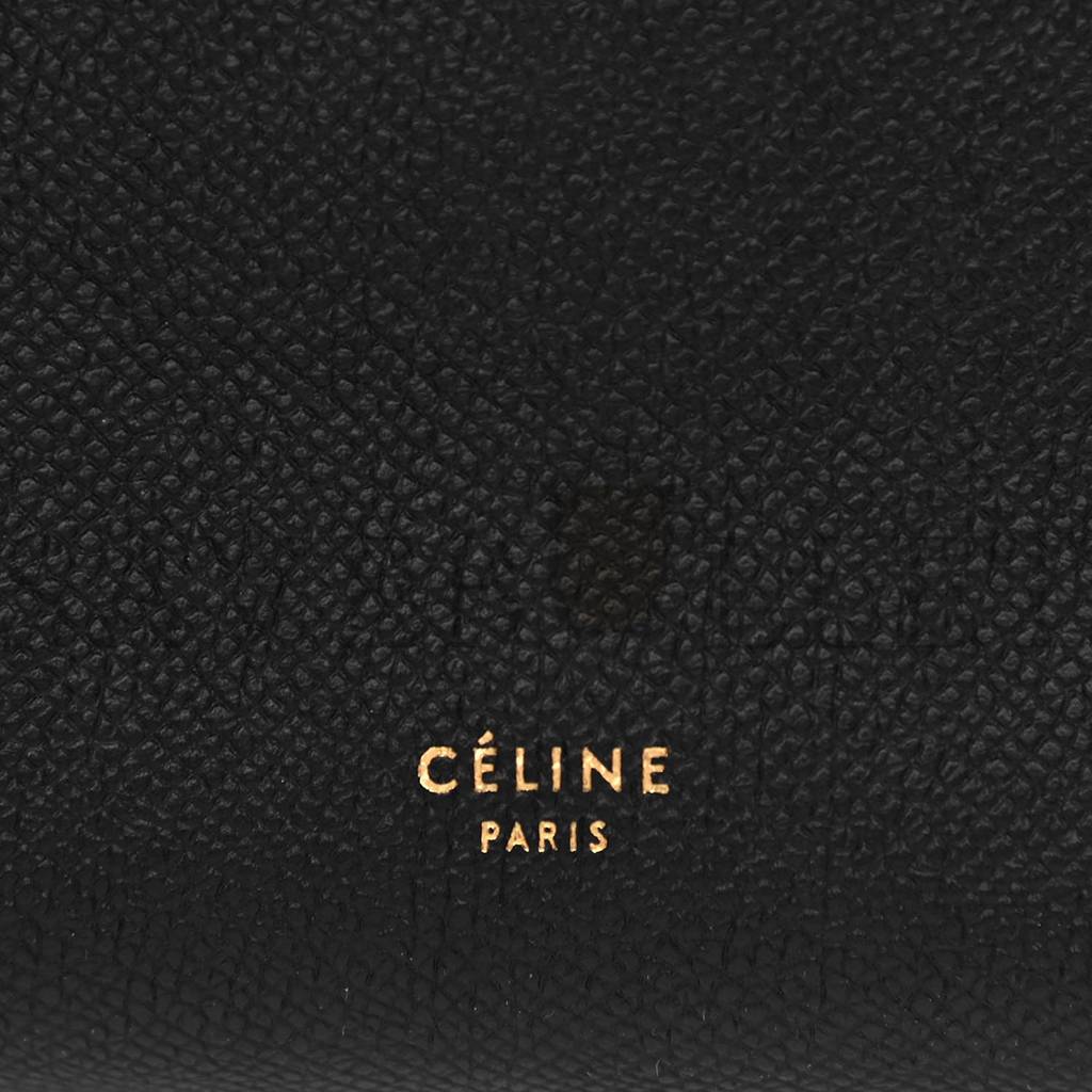 CELINE GRAINED CALFSKIN MINI BELT BAG BLACK (28*25*16cm) CELINE GRAINED CALFSKIN MINI BELT BAG BLACK (28*25*16cm)