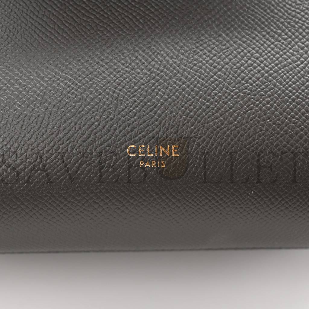 CELINE GRAINED CALFSKIN NANO BELT BAG GREY (20*19*11cm) CELINE GRAINED CALFSKIN NANO BELT BAG GREY (20*19*11cm)