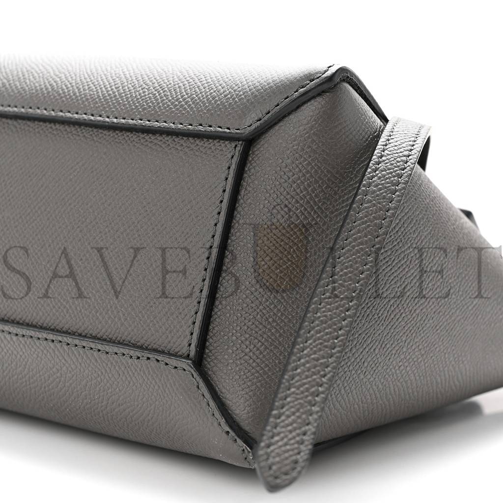 CELINE GRAINED CALFSKIN NANO BELT BAG GREY (20*19*11cm) CELINE GRAINED CALFSKIN NANO BELT BAG GREY (20*19*11cm)