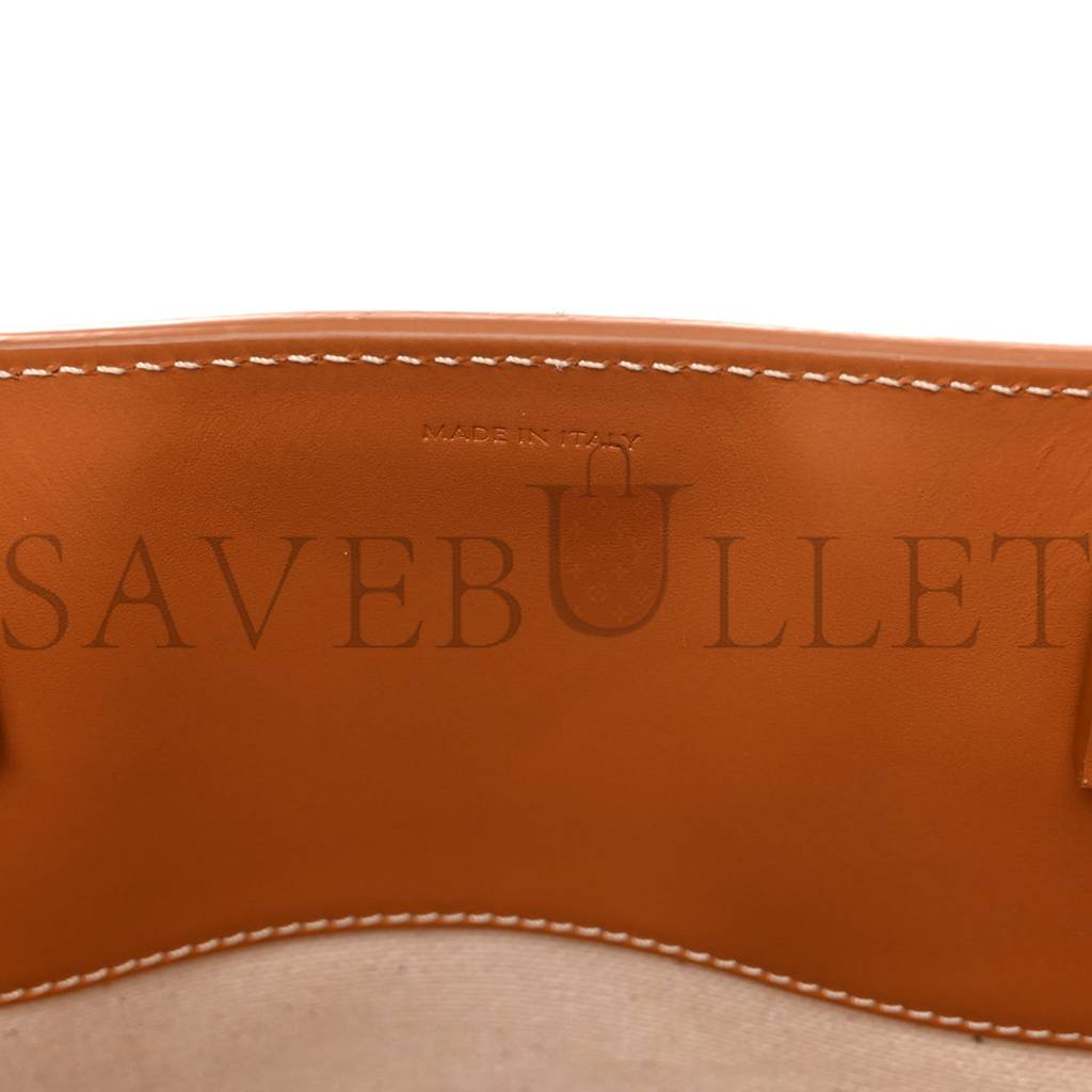 CELINE CANVAS CALFSKIN LOGO PRINT SMALL VERTICAL CABAS NATURAL TAN (33*28*8cm) CELINE CANVAS CALFSKIN LOGO PRINT SMALL VERTICAL CABAS NATURAL TAN (33*28*8cm)