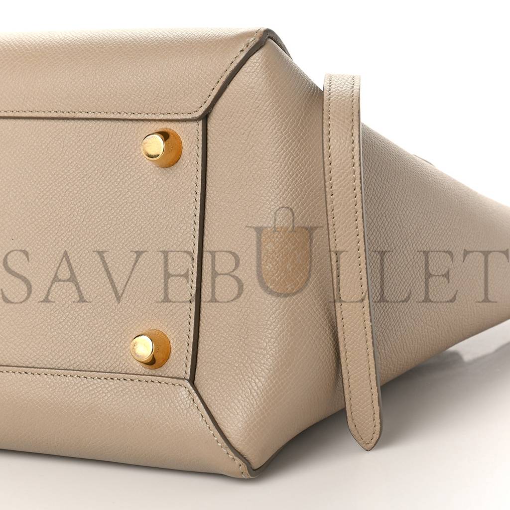 CELINE GRAINED CALFSKIN MINI BELT BAG LIGHT TAUPE (27*23*17cm) CELINE GRAINED CALFSKIN MINI BELT BAG LIGHT TAUPE (27*23*17cm)