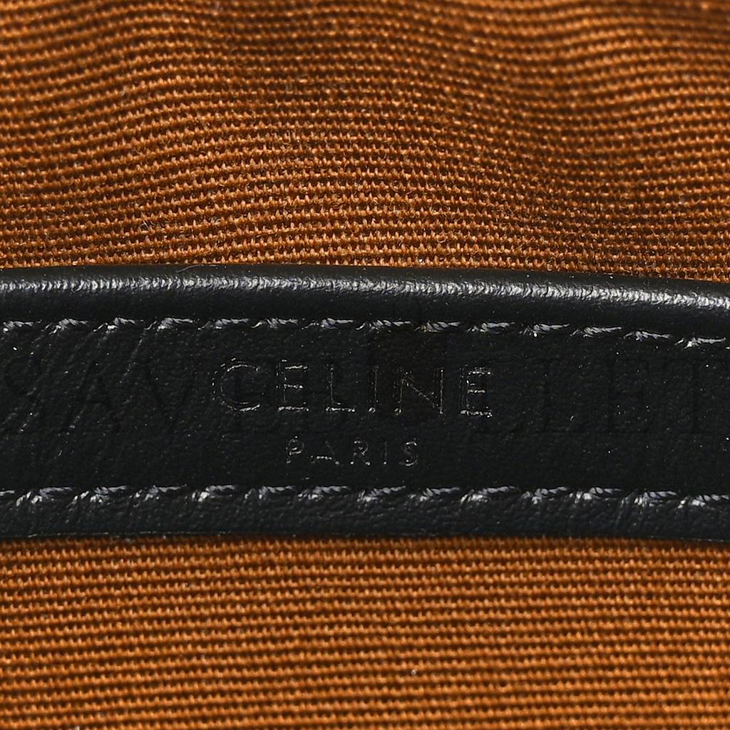 CELINE TRIOMPHE CANVAS MEDIUM MESSENGER BAG BLACK (23*15*4cm) CELINE TRIOMPHE CANVAS MEDIUM MESSENGER BAG BLACK (23*15*4cm)