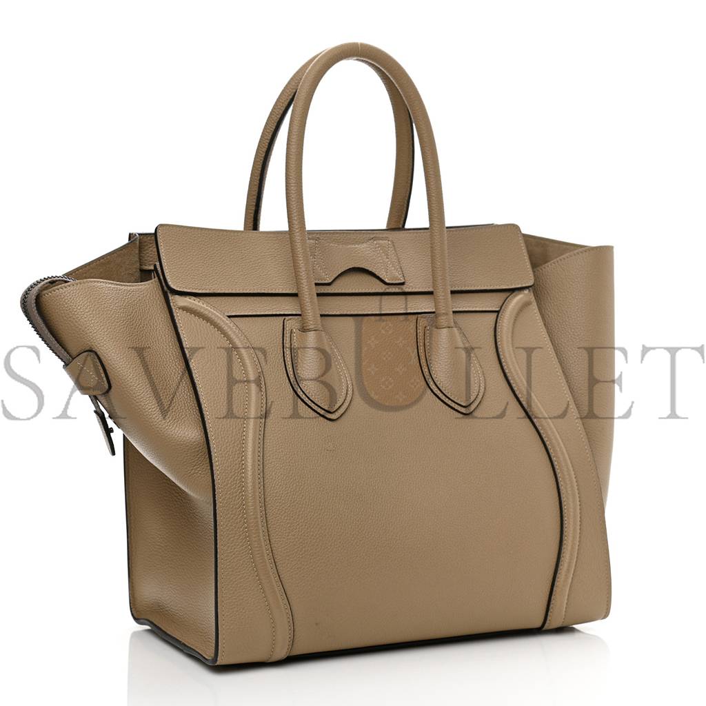 CELINE DRUMMED CALFSKIN MINI LUGGAGE DUNE (30*30*18cm) CELINE DRUMMED CALFSKIN MINI LUGGAGE DUNE (30*30*18cm)