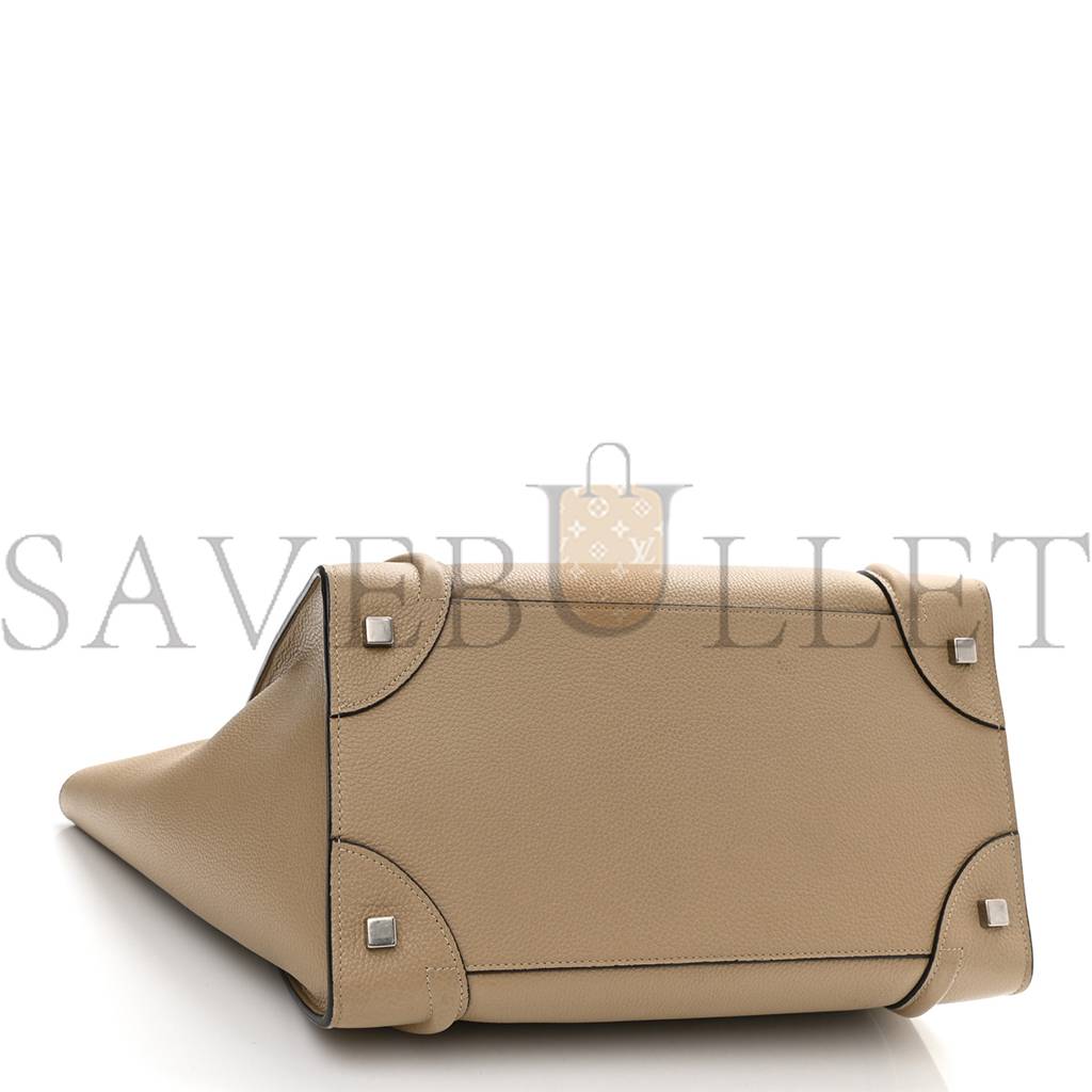 CELINE DRUMMED CALFSKIN MINI LUGGAGE DUNE (30*30*18cm) CELINE DRUMMED CALFSKIN MINI LUGGAGE DUNE (30*30*18cm)