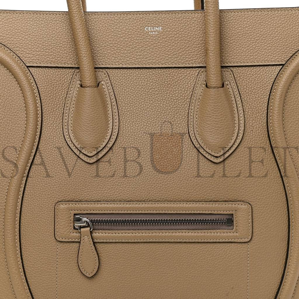 CELINE DRUMMED CALFSKIN MINI LUGGAGE DUNE (30*30*18cm) CELINE DRUMMED CALFSKIN MINI LUGGAGE DUNE (30*30*18cm)