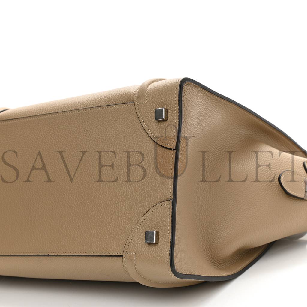 CELINE DRUMMED CALFSKIN MINI LUGGAGE DUNE (30*30*18cm) CELINE DRUMMED CALFSKIN MINI LUGGAGE DUNE (30*30*18cm)
