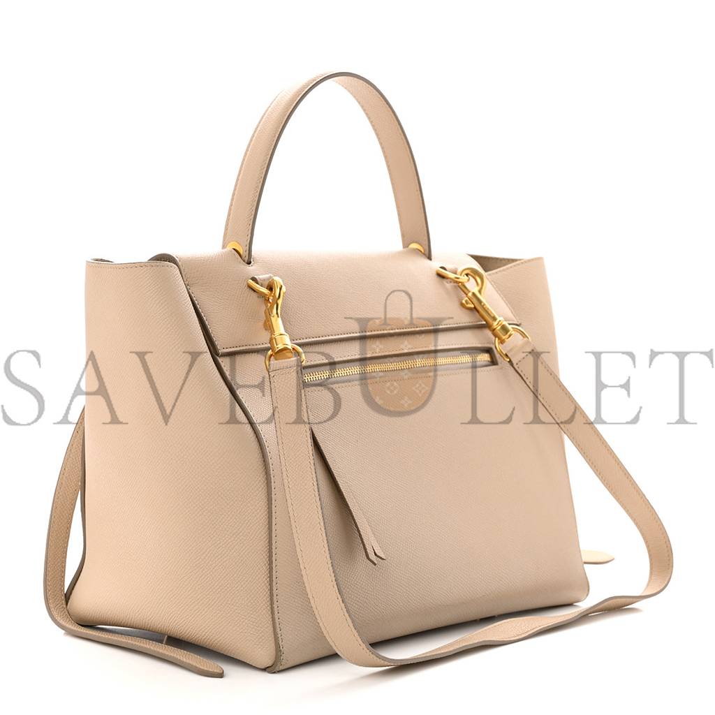 CELINE GRAINED CALFSKIN MINI BELT BAG LIGHT TAUPE (28*22*18cm) CELINE GRAINED CALFSKIN MINI BELT BAG LIGHT TAUPE (28*22*18cm)