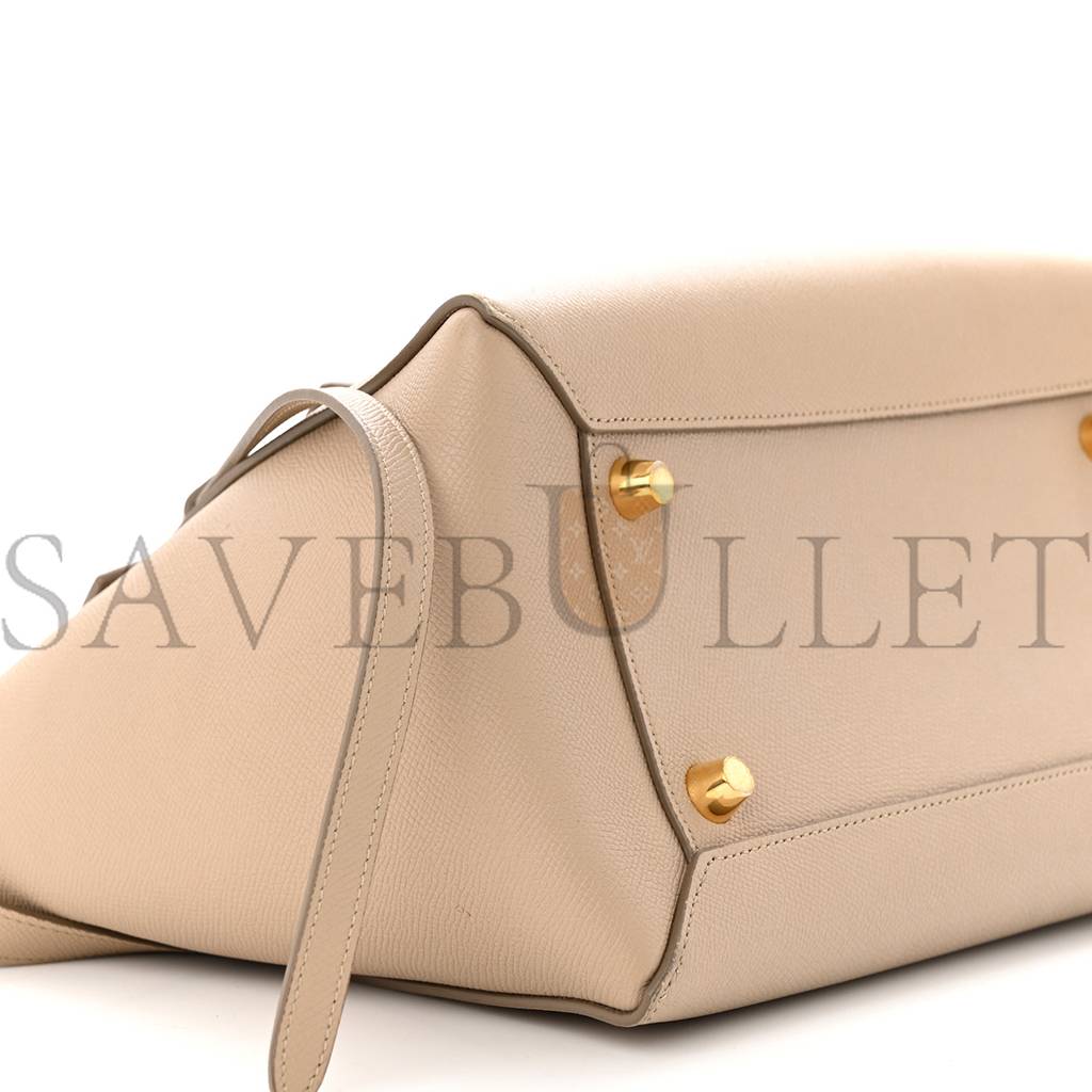 CELINE GRAINED CALFSKIN MINI BELT BAG LIGHT TAUPE (28*22*18cm) CELINE GRAINED CALFSKIN MINI BELT BAG LIGHT TAUPE (28*22*18cm)