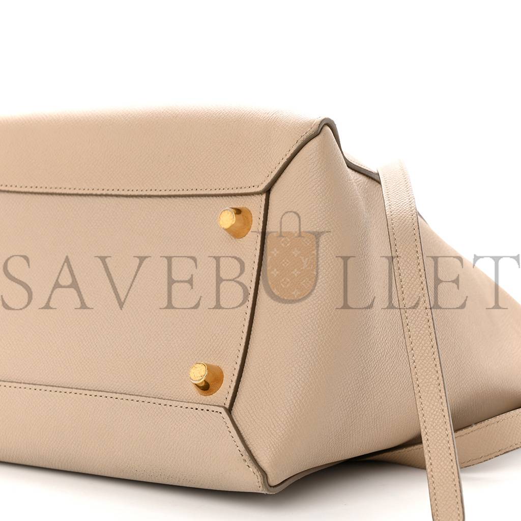 CELINE GRAINED CALFSKIN MINI BELT BAG LIGHT TAUPE (28*22*18cm) CELINE GRAINED CALFSKIN MINI BELT BAG LIGHT TAUPE (28*22*18cm)