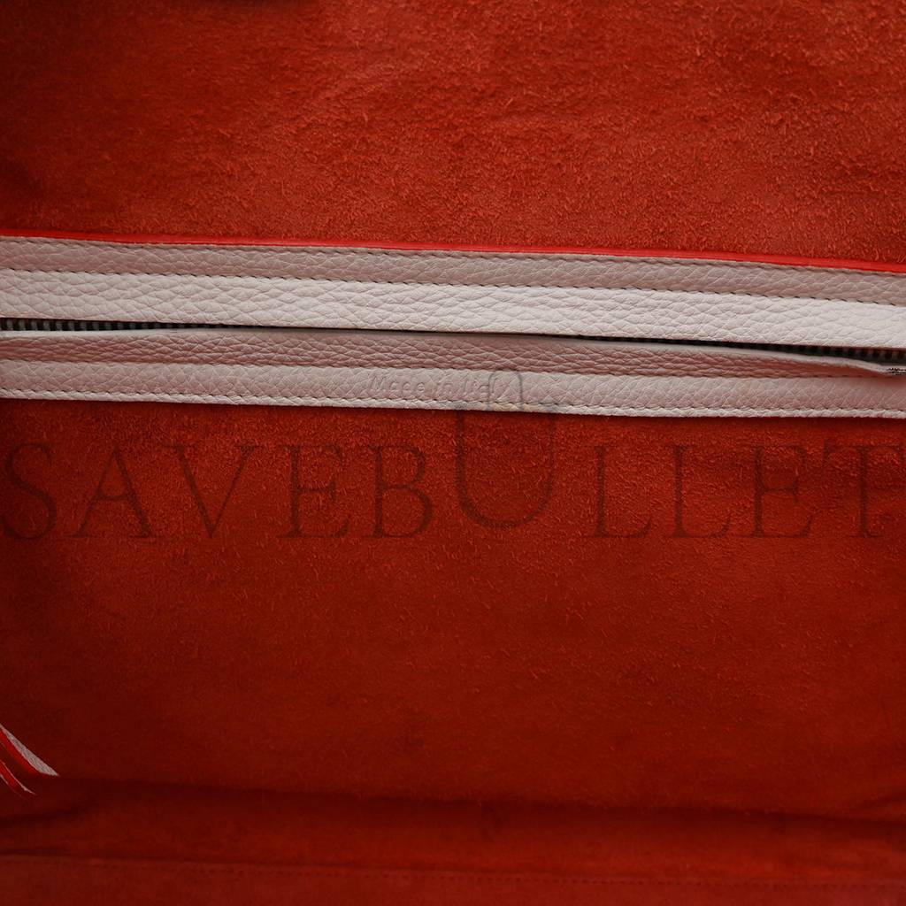 CELINE GRAINED CALFSKIN MEDIUM PHANTOM LUGGAGE WHITE (30*29*24cm) CELINE GRAINED CALFSKIN MEDIUM PHANTOM LUGGAGE WHITE (30*29*24cm)