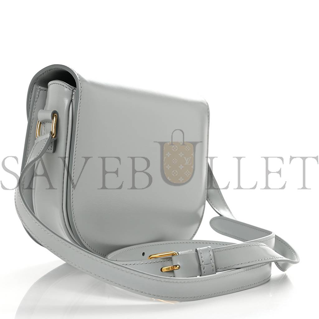 CELINE SHINY CALFSKIN TEEN BESACE CLEA TRIOMPHE BLUE GRAY (18*15*5cm) CELINE SHINY CALFSKIN TEEN BESACE CLEA TRIOMPHE BLUE GRAY (18*15*5cm)
