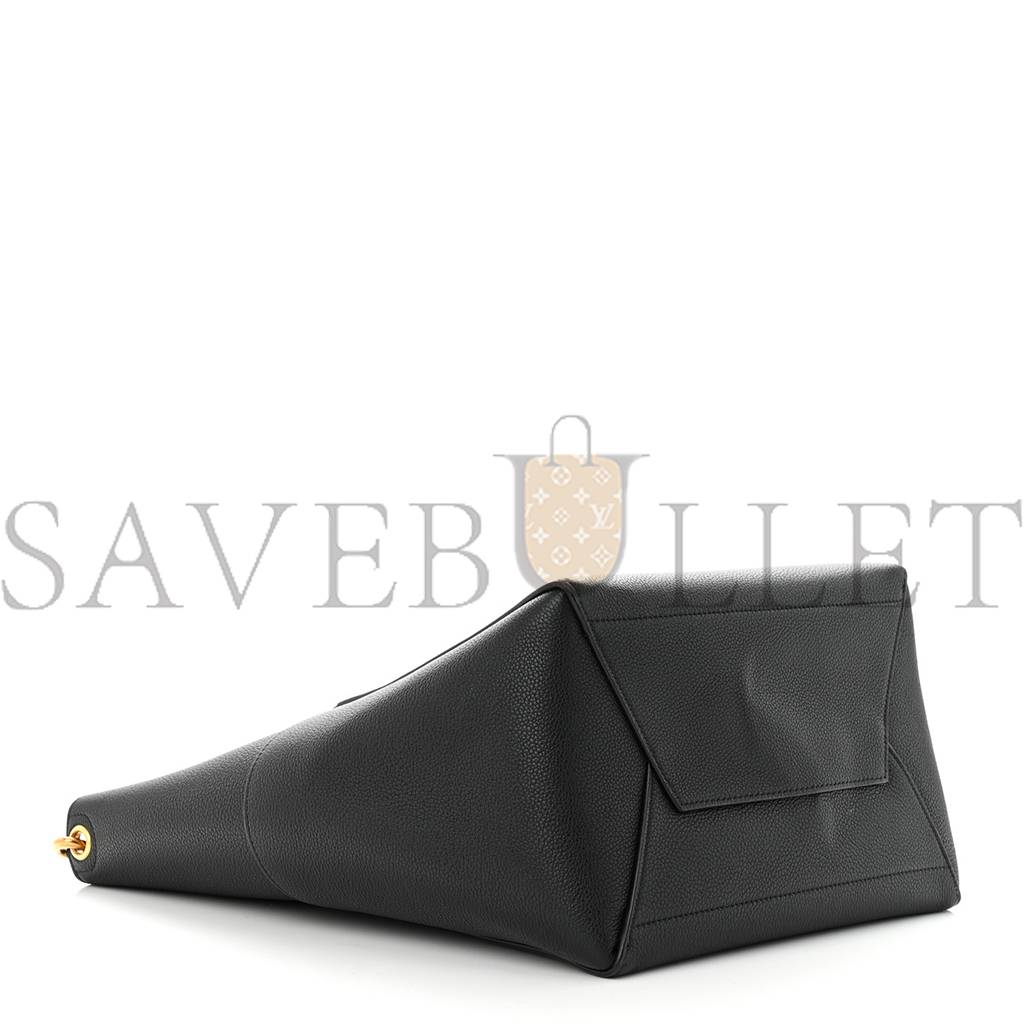 CELINE SOFT GRAINED CALFSKIN SANGLE BUCKET BAG BLACK (33*23*15cm) CELINE SOFT GRAINED CALFSKIN SANGLE BUCKET BAG BLACK (33*23*15cm)