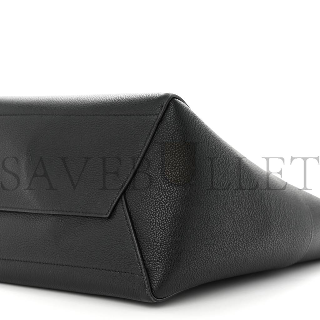 CELINE SOFT GRAINED CALFSKIN SANGLE BUCKET BAG BLACK (33*23*15cm) CELINE SOFT GRAINED CALFSKIN SANGLE BUCKET BAG BLACK (33*23*15cm)
