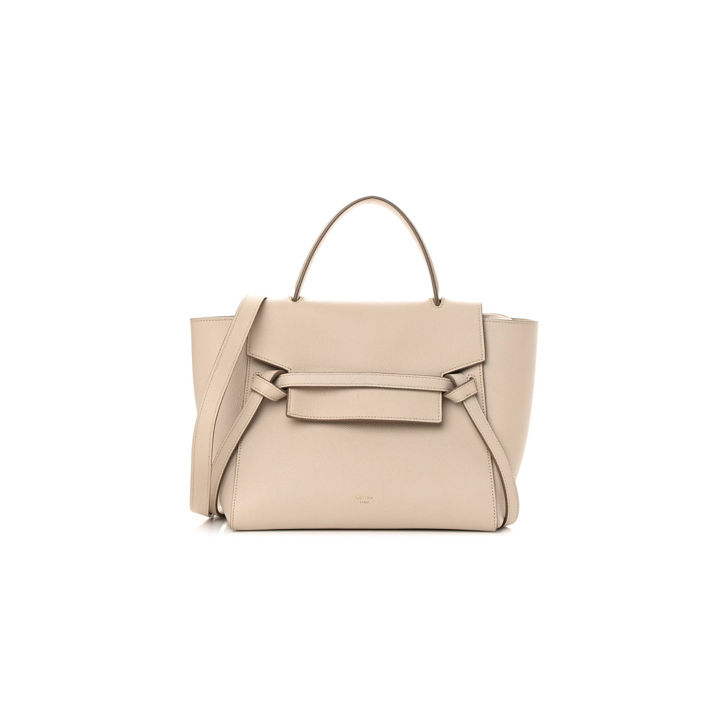 CELINE GRAINED CALFSKIN MICRO BELT BAG LIGHT TAUPE (24*22*13cm) CELINE GRAINED CALFSKIN MICRO BELT BAG LIGHT TAUPE (24*22*13cm)