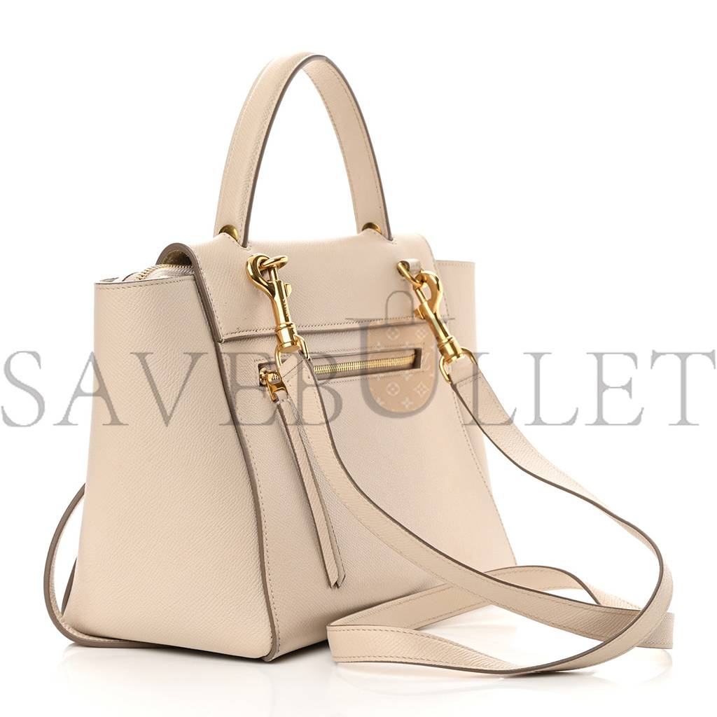 CELINE GRAINED CALFSKIN MICRO BELT BAG LIGHT TAUPE (24*22*13cm) CELINE GRAINED CALFSKIN MICRO BELT BAG LIGHT TAUPE (24*22*13cm)