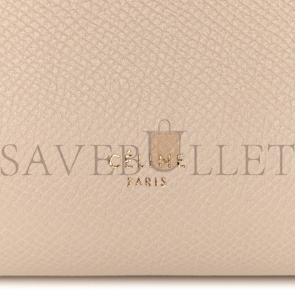 CELINE GRAINED CALFSKIN MICRO BELT BAG LIGHT TAUPE (24*22*13cm) CELINE GRAINED CALFSKIN MICRO BELT BAG LIGHT TAUPE (24*22*13cm)