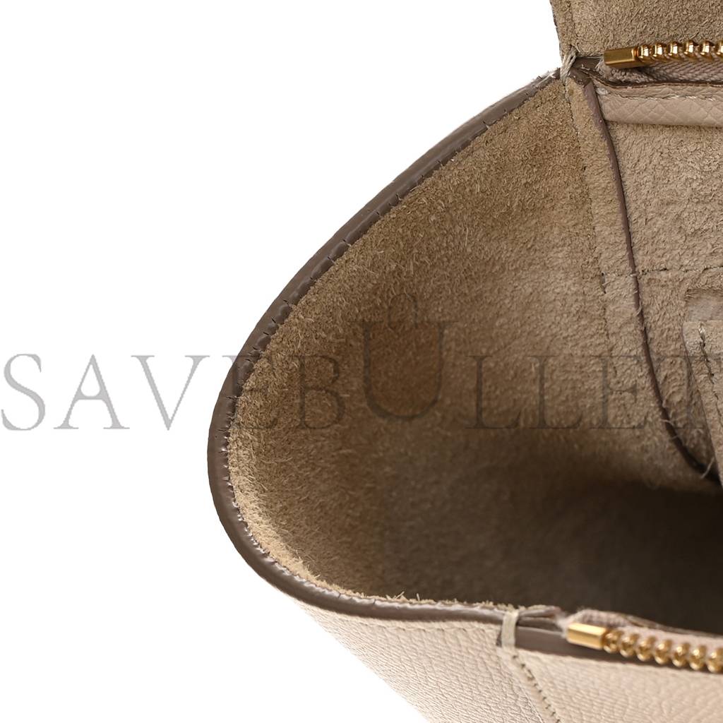 CELINE GRAINED CALFSKIN MICRO BELT BAG LIGHT TAUPE (24*22*13cm) CELINE GRAINED CALFSKIN MICRO BELT BAG LIGHT TAUPE (24*22*13cm)