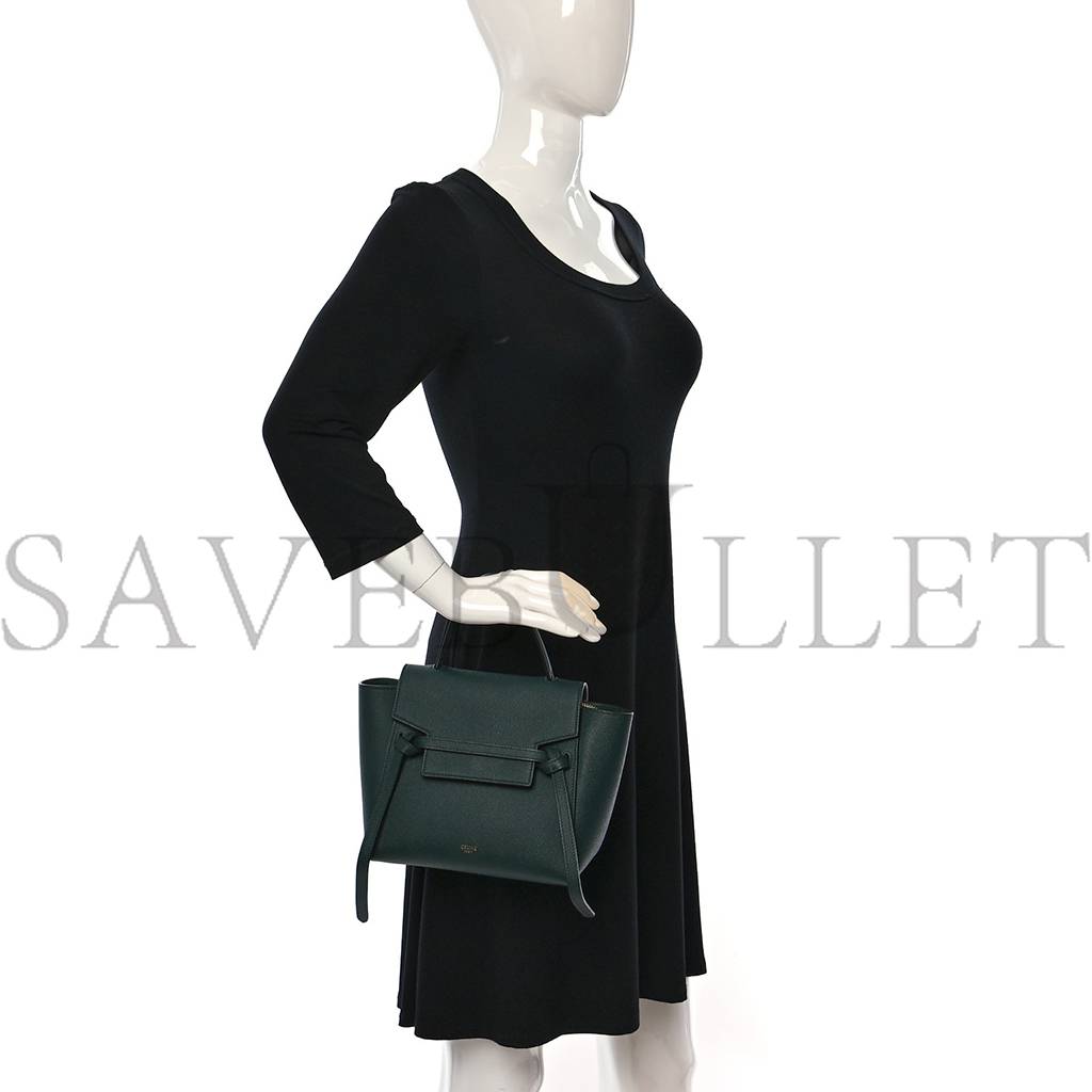 CELINE GRAINED CALFSKIN NANO BELT BAG AMAZONE (20*19*11cm) CELINE GRAINED CALFSKIN NANO BELT BAG AMAZONE (20*19*11cm)