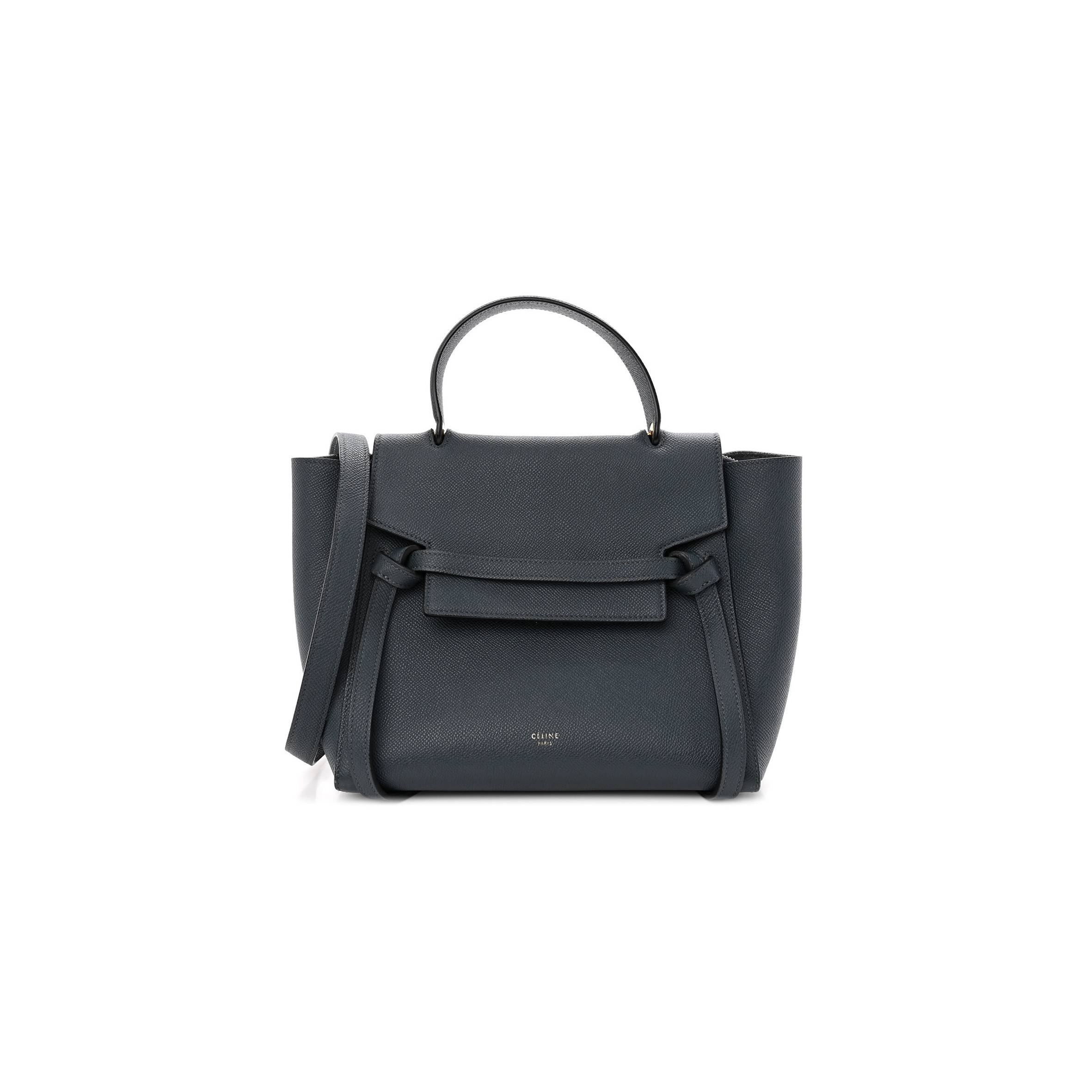 CELINE BABY GRAINED CALFSKIN MICRO BELT BAG NAVY BLUE (23*21*13cm) CELINE BABY GRAINED CALFSKIN MICRO BELT BAG NAVY BLUE (23*21*13cm)