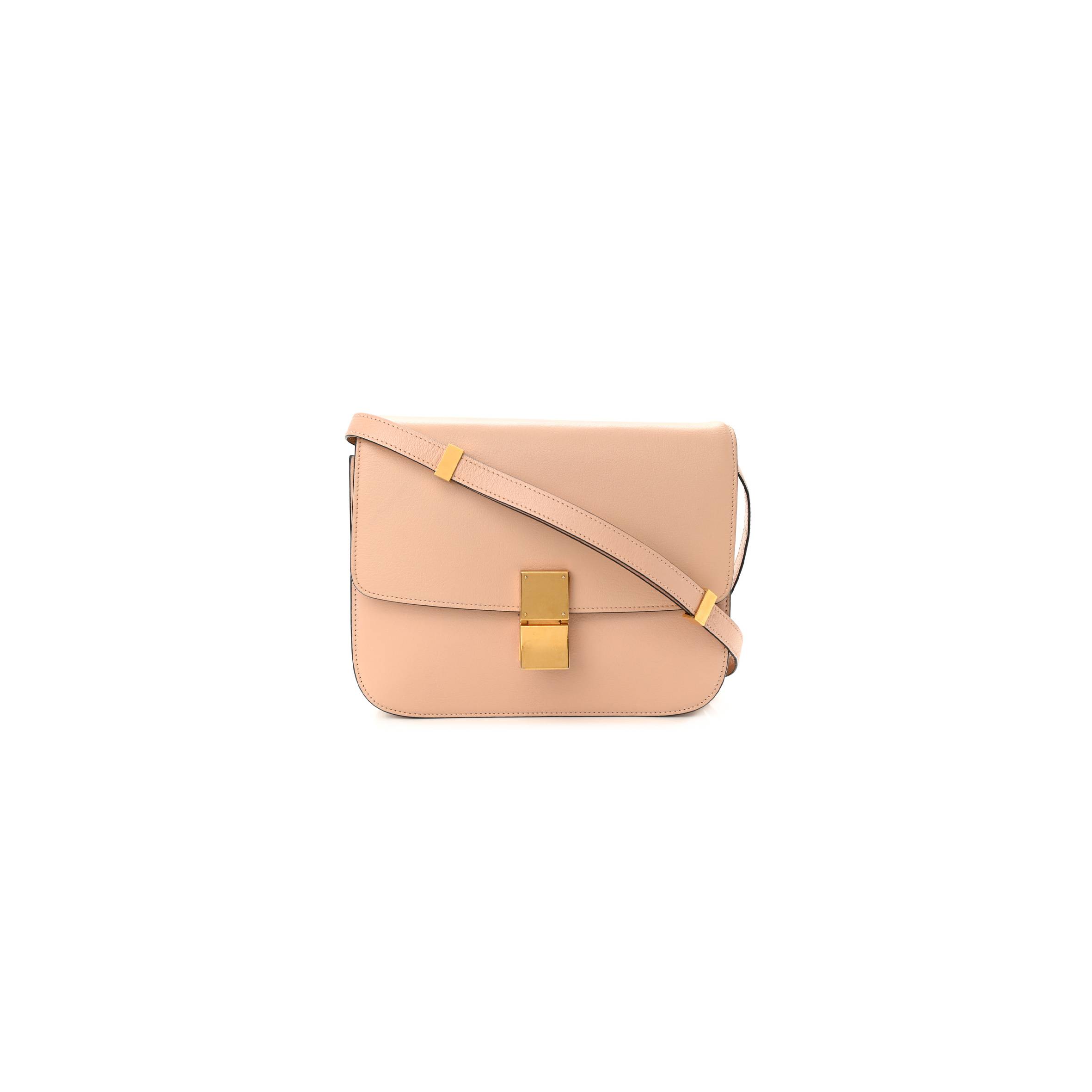 Goatskin CELINE GOATSKIN MEDIUM CLASSIC BOX FLAP BAG DUNE (23*18*6cm) Box Flap Bag Dune Goatskin CELINE GOATSKIN MEDIUM CLASSIC BOX FLAP BAG DUNE (23*18*6cm) Box Flap Bag Dune