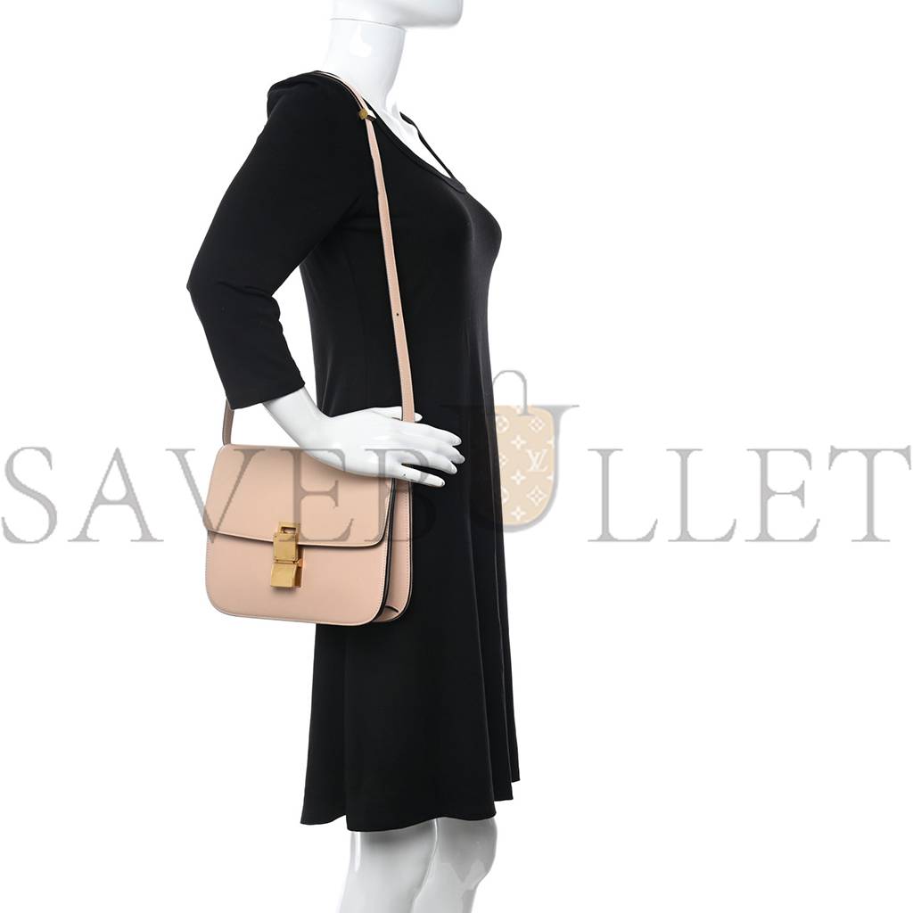 Goatskin CELINE GOATSKIN MEDIUM CLASSIC BOX FLAP BAG DUNE (23*18*6cm) Box Flap Bag Dune Goatskin CELINE GOATSKIN MEDIUM CLASSIC BOX FLAP BAG DUNE (23*18*6cm) Box Flap Bag Dune