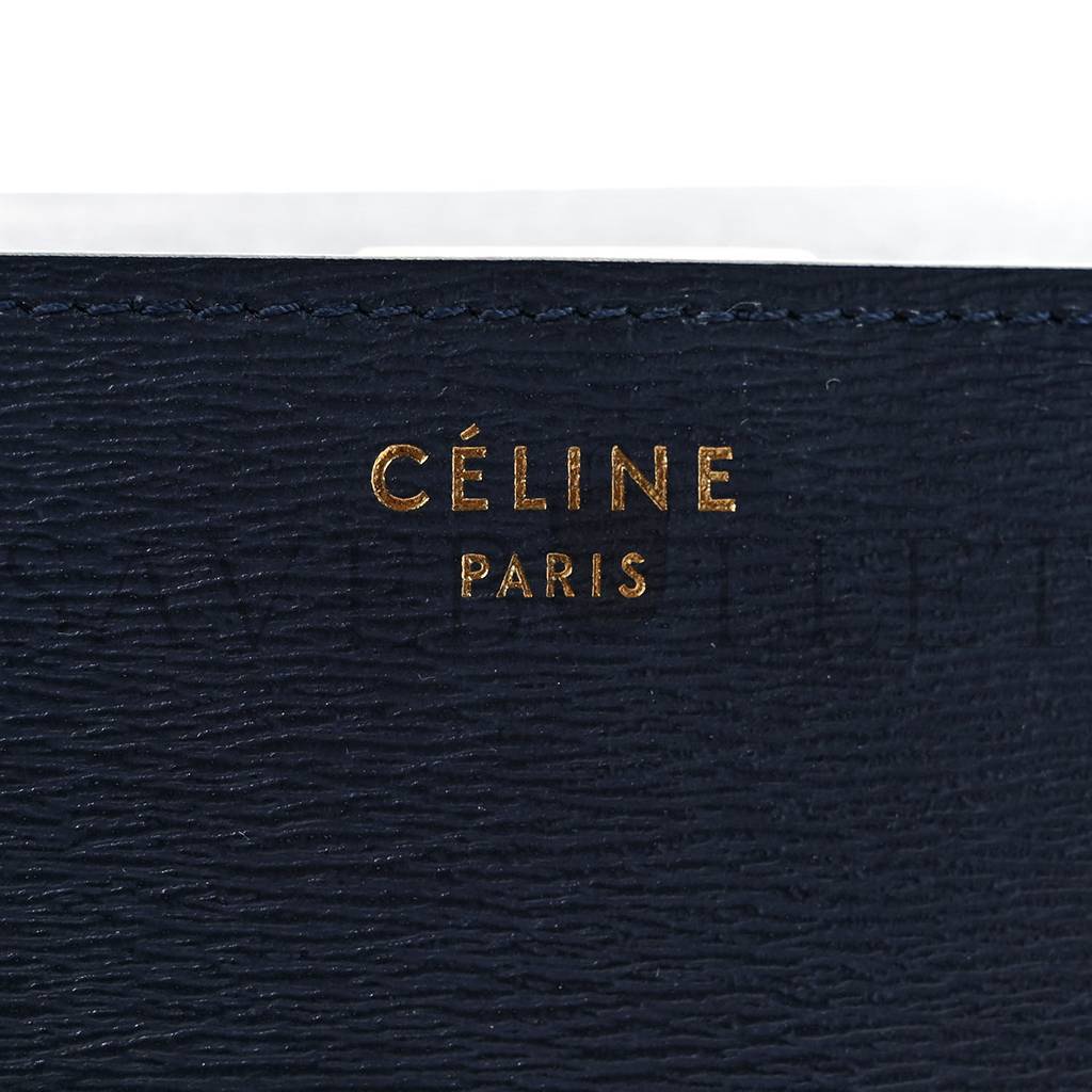 CELINE LIEGE CALFSKIN MEDIUM CLASSIC BOX FLAP BAG DARK BLUE (23*18*6cm) CELINE LIEGE CALFSKIN MEDIUM CLASSIC BOX FLAP BAG DARK BLUE (23*18*6cm)