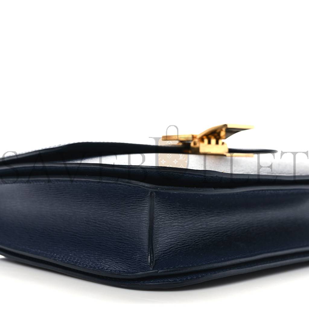 CELINE LIEGE CALFSKIN MEDIUM CLASSIC BOX FLAP BAG DARK BLUE (23*18*6cm) CELINE LIEGE CALFSKIN MEDIUM CLASSIC BOX FLAP BAG DARK BLUE (23*18*6cm)