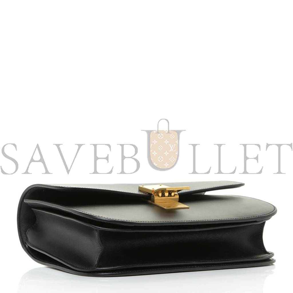 CELINE BOX CALFSKIN MEDIUM CLASSIC BOX FLAP BAG BLACK (23*18*7cm) CELINE BOX CALFSKIN MEDIUM CLASSIC BOX FLAP BAG BLACK (23*18*7cm)