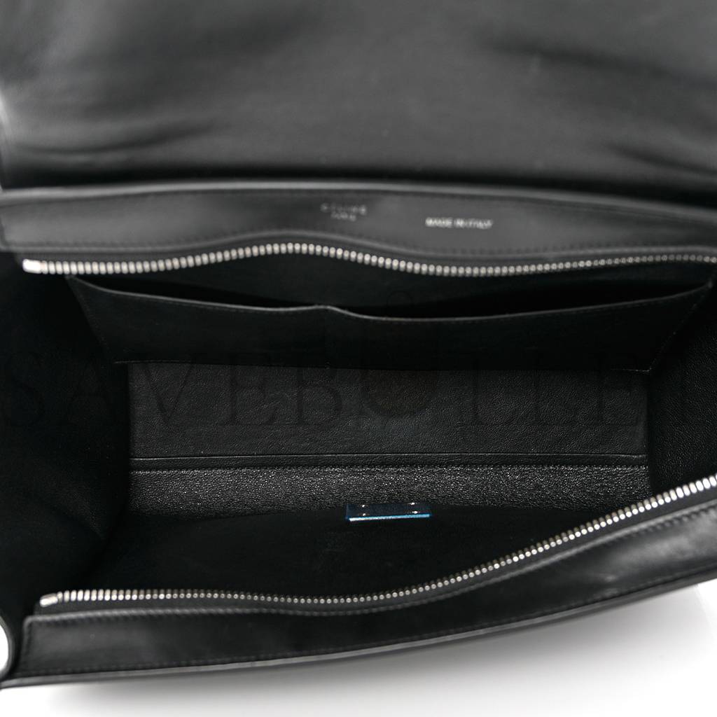 CELINE SHINY GOATSKIN SMALL TRAPEZE BLACK (27*23*17cm) CELINE SHINY GOATSKIN SMALL TRAPEZE BLACK (27*23*17cm)