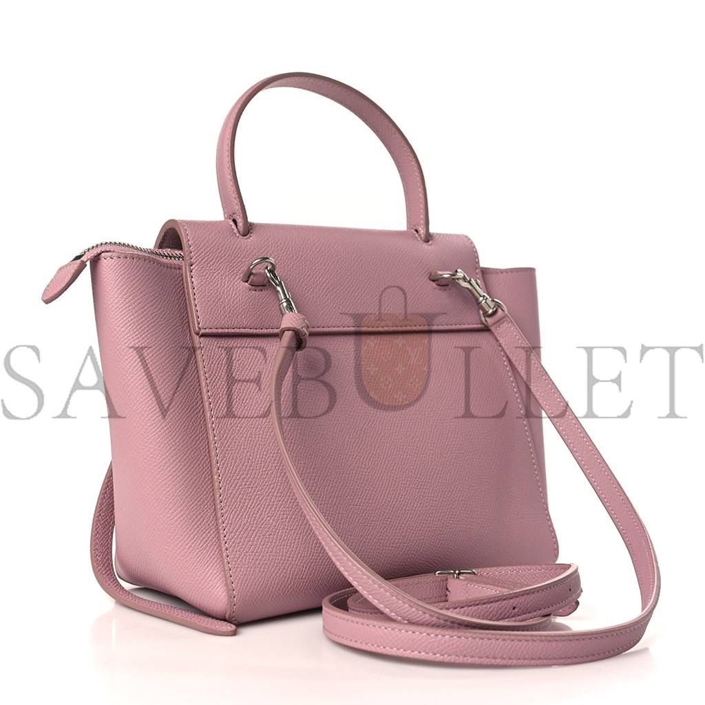 CELINE GRAINED CALFSKIN NANO BELT BAG VINTAGE PINK (20*19*11cm) CELINE GRAINED CALFSKIN NANO BELT BAG VINTAGE PINK (20*19*11cm)