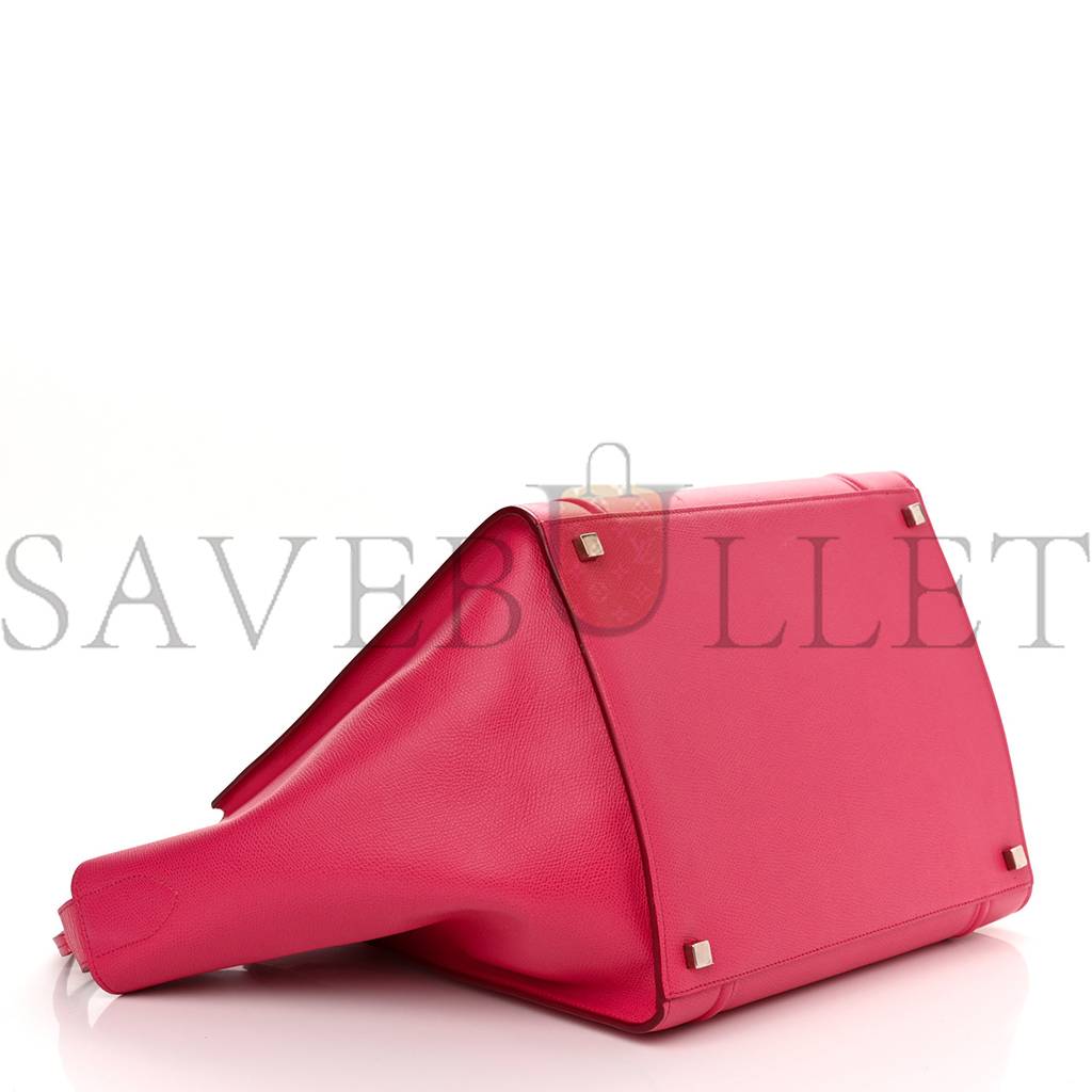 CELINE GRAINED CALFSKIN MEDIUM PHANTOM LUGGAGE FUCHSIA (30*27*25cm) CELINE GRAINED CALFSKIN MEDIUM PHANTOM LUGGAGE FUCHSIA (30*27*25cm)