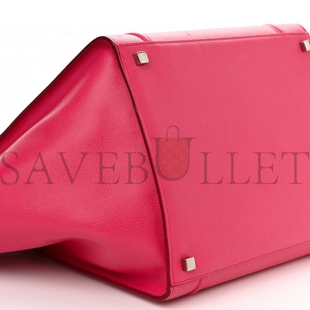 CELINE GRAINED CALFSKIN MEDIUM PHANTOM LUGGAGE FUCHSIA (30*27*25cm) CELINE GRAINED CALFSKIN MEDIUM PHANTOM LUGGAGE FUCHSIA (30*27*25cm)