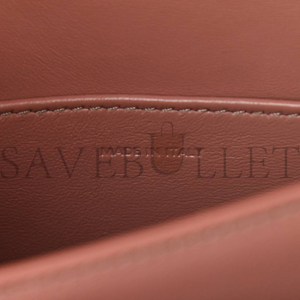 CELINE BOX CALFSKIN TEEN CLASSIC BOX FLAP BAG ANTIQUE ROSE (18*15*6cm) CELINE BOX CALFSKIN TEEN CLASSIC BOX FLAP BAG ANTIQUE ROSE (18*15*6cm)