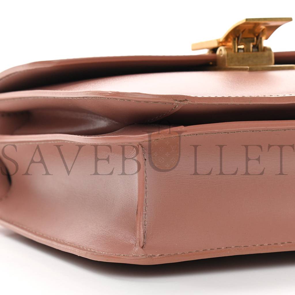 CELINE BOX CALFSKIN TEEN CLASSIC BOX FLAP BAG ANTIQUE ROSE (18*15*6cm) CELINE BOX CALFSKIN TEEN CLASSIC BOX FLAP BAG ANTIQUE ROSE (18*15*6cm)