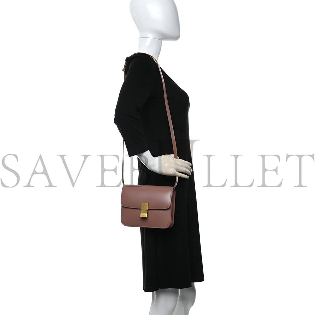 CELINE BOX CALFSKIN TEEN CLASSIC BOX FLAP BAG ANTIQUE ROSE (18*15*6cm) CELINE BOX CALFSKIN TEEN CLASSIC BOX FLAP BAG ANTIQUE ROSE (18*15*6cm)