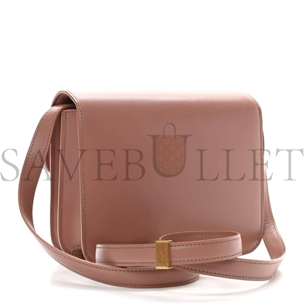 CELINE BOX CALFSKIN TEEN CLASSIC BOX FLAP BAG ANTIQUE ROSE (18*15*6cm) CELINE BOX CALFSKIN TEEN CLASSIC BOX FLAP BAG ANTIQUE ROSE (18*15*6cm)
