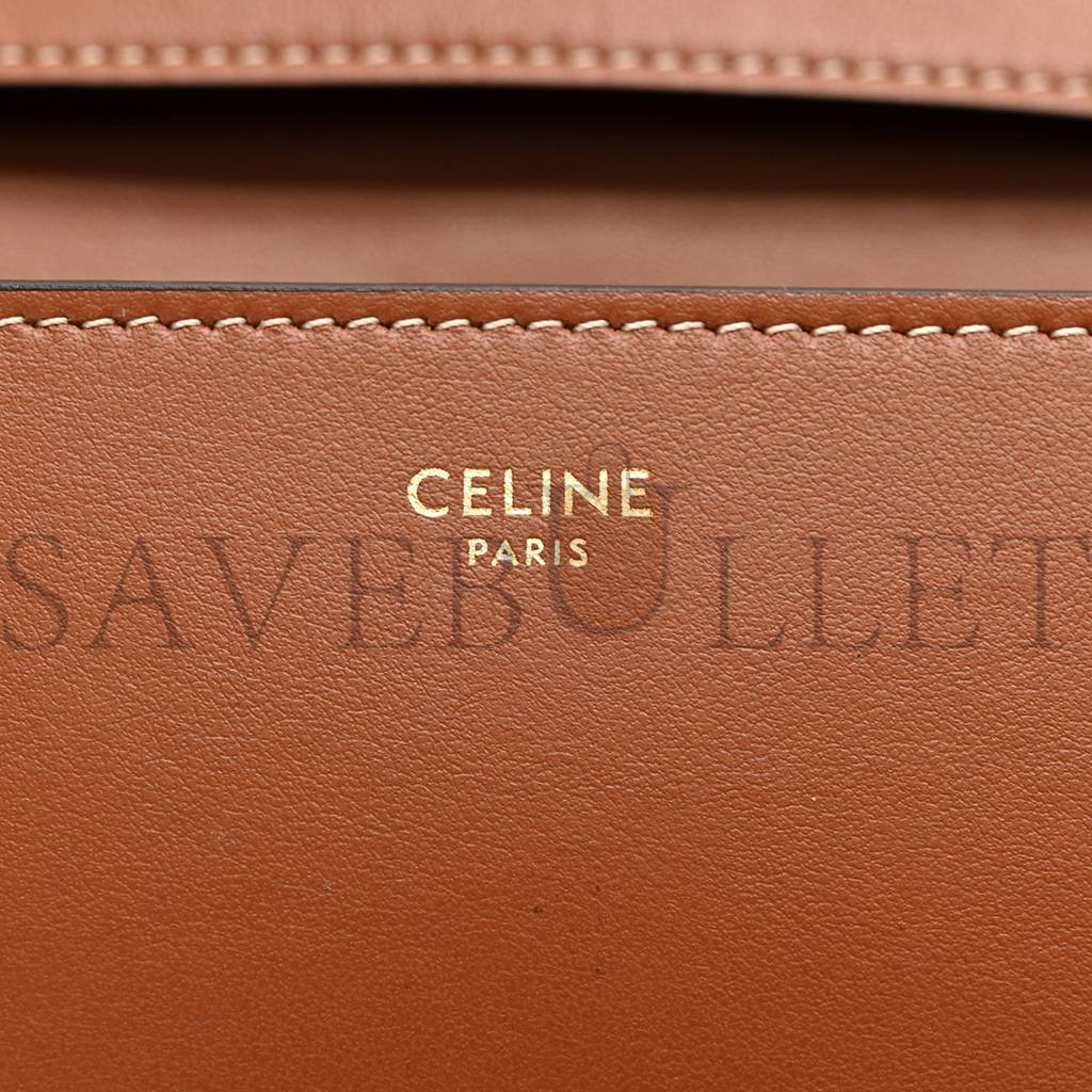 CELINE SMOOTH CALFSKIN MEDIUM TABOU TAN (23*18*4cm) CELINE SMOOTH CALFSKIN MEDIUM TABOU TAN (23*18*4cm)
